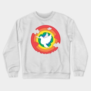 White dove of peace Crewneck Sweatshirt